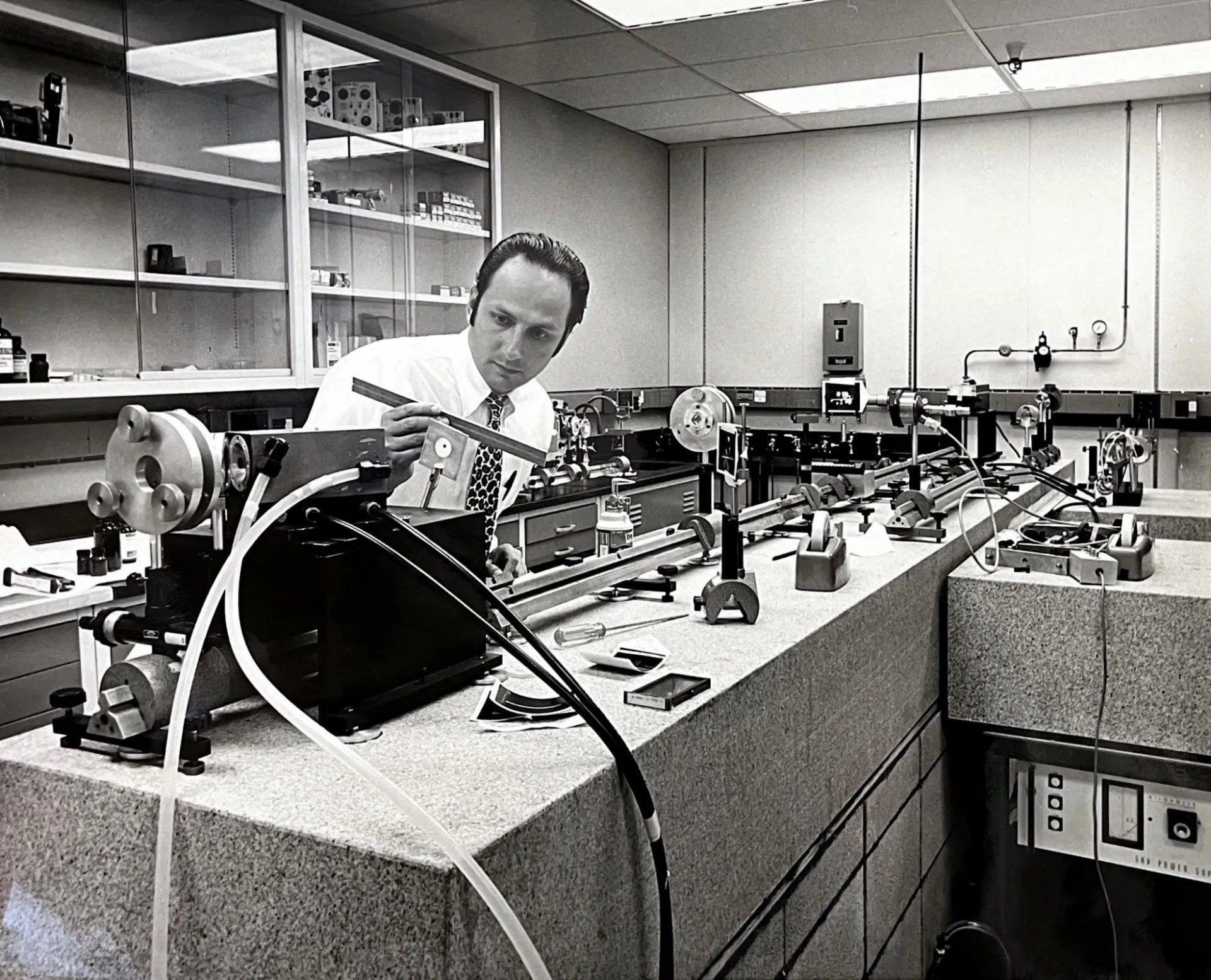 Eisenthal in lab