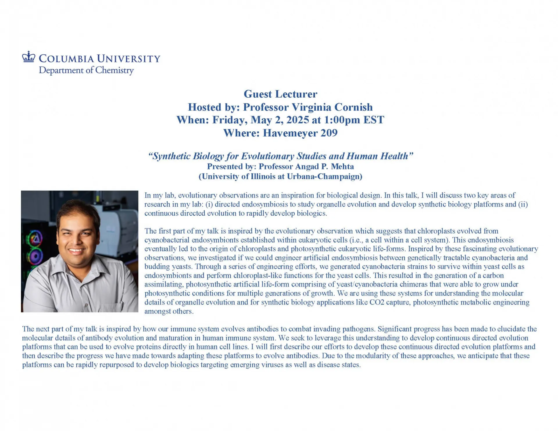 Prof. Mehta Flyer