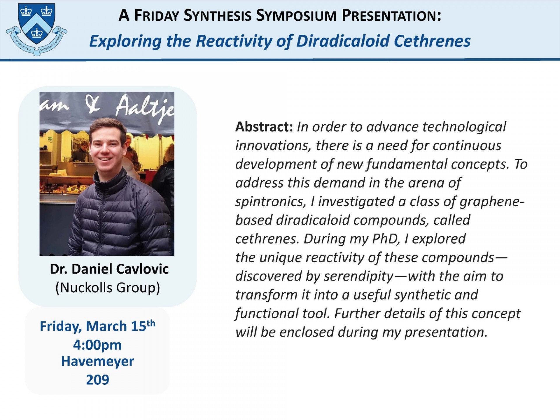Friday Synthesis Flyer