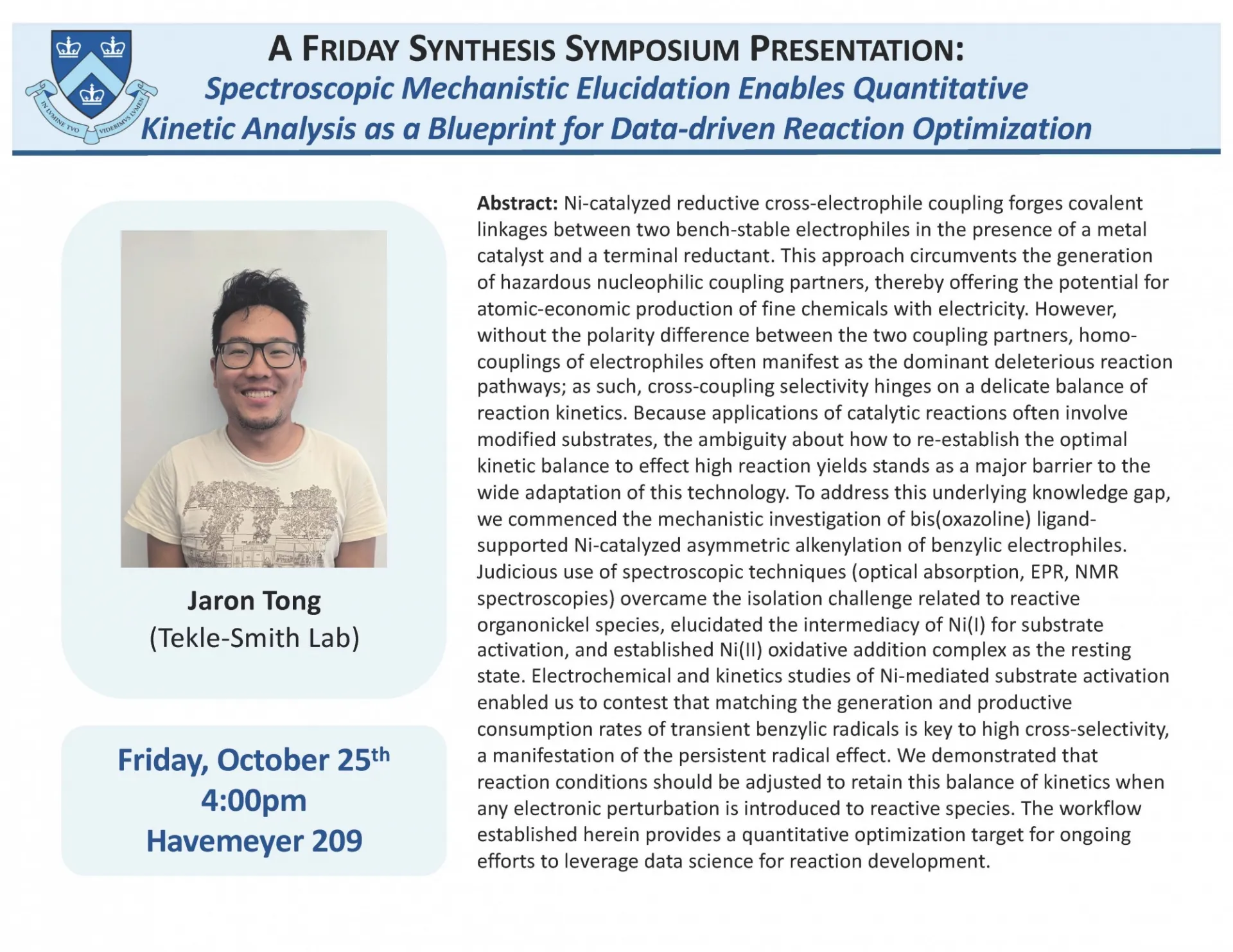 Friday Synthesis Flyer